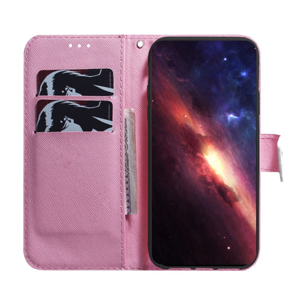 For iPhone 16 Plus Coloured Drawing Flip Leather Phone Case(Magnolia) - iPhone 16 Plus Cases by PMC Jewellery | Online Shopping South Africa | PMC Jewellery | Buy Now Pay Later Mobicred