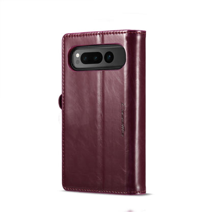 For Google Pixel Fold CaseMe 003 Crazy Horse Texture Leather Phone Case(Red) - Google Cases by CaseMe | Online Shopping South Africa | PMC Jewellery | Buy Now Pay Later Mobicred