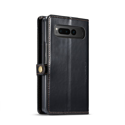 For Google Pixel Fold CaseMe 003 Crazy Horse Texture Leather Phone Case(Black) - Google Cases by CaseMe | Online Shopping South Africa | PMC Jewellery | Buy Now Pay Later Mobicred