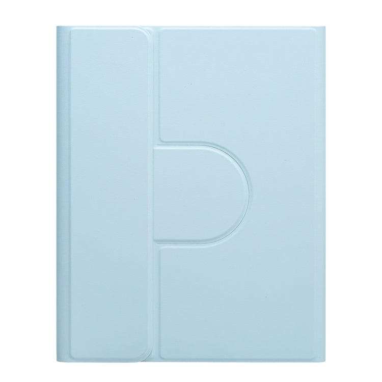 For iPad 10th Gen 10.9 2022 Three-color Backlight Black 360 Degree Rotatable Bluetooth Keyboard Leather Case(Sky Blue) - Universal by PMC TechLife | Online Shopping South Africa | PMC TechLife