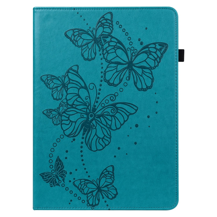 For Amazon Fire Max 11 Embossed Butterfly Pattern Leather Tablet Case(Blue) - Amazon by PMC TechLife | Online Shopping South Africa | PMC TechLife | Buy Now Pay Later Mobicred