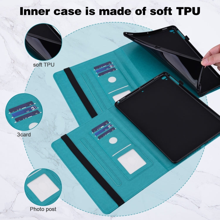 For Amazon Fire Max 11 Embossed Butterfly Pattern Leather Tablet Case(Blue) - Amazon by PMC TechLife | Online Shopping South Africa | PMC TechLife | Buy Now Pay Later Mobicred