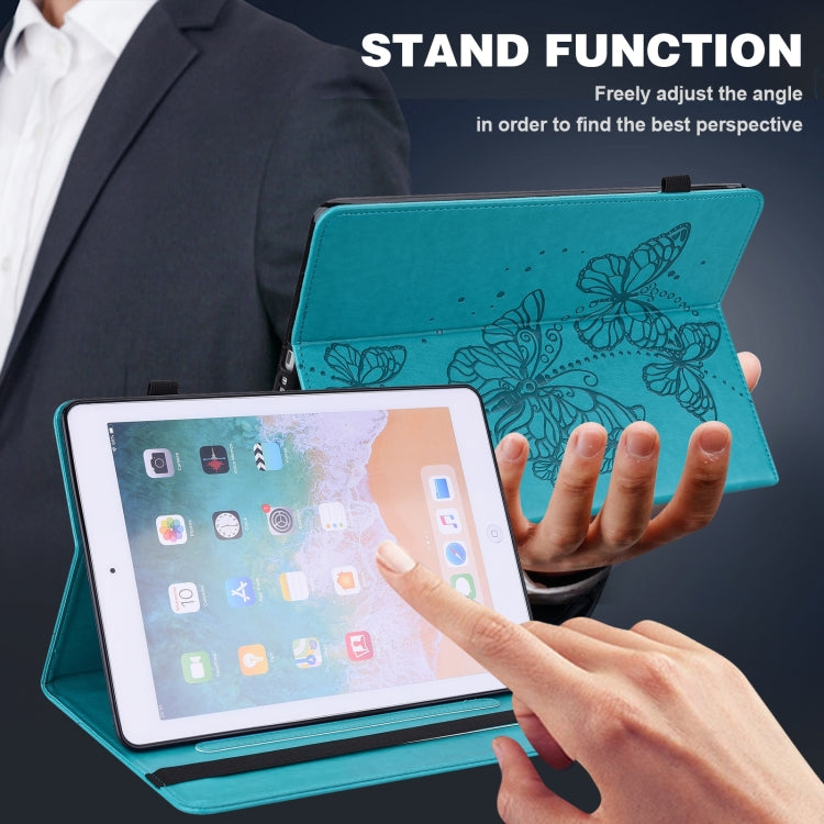 For Amazon Fire Max 11 Embossed Butterfly Pattern Leather Tablet Case(Blue) - Amazon by PMC TechLife | Online Shopping South Africa | PMC TechLife | Buy Now Pay Later Mobicred