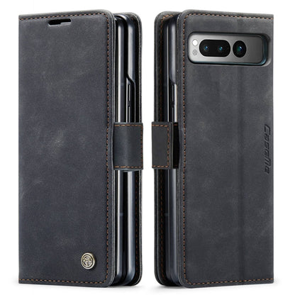 For Google Pixel Fold CaseMe 013 Multifunctional Horizontal Flip Leather Phone Case(Black) - Google Cases by CaseMe | Online Shopping South Africa | PMC Jewellery | Buy Now Pay Later Mobicred