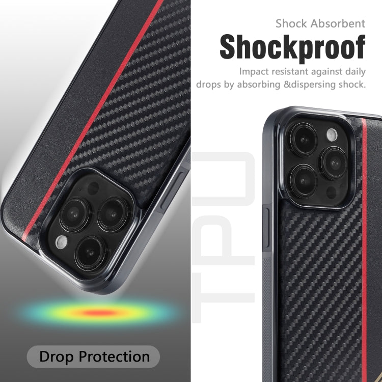 For Samsung Galaxy S23 LC.IMEEKE 3 in 1 Carbon Fiber Texture Shockproof Phone Case(Black) - Galaxy Phone Cases by LC.IMEEKE | Online Shopping South Africa | PMC Jewellery