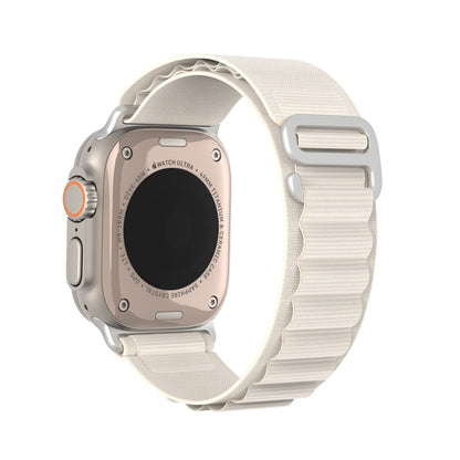 For Apple Watch Series 7 45mm DUX DUCIS GS Series Nylon Loop Watch Band(Starlight) - Watch Bands by DUX DUCIS | Online Shopping South Africa | PMC Jewellery | Buy Now Pay Later Mobicred