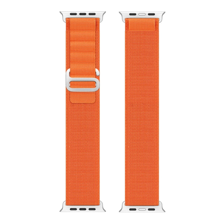 For Apple Watch Series 9 45mm DUX DUCIS GS Series Nylon Loop Watch Band(Orange) - Watch Bands by DUX DUCIS | Online Shopping South Africa | PMC Jewellery | Buy Now Pay Later Mobicred