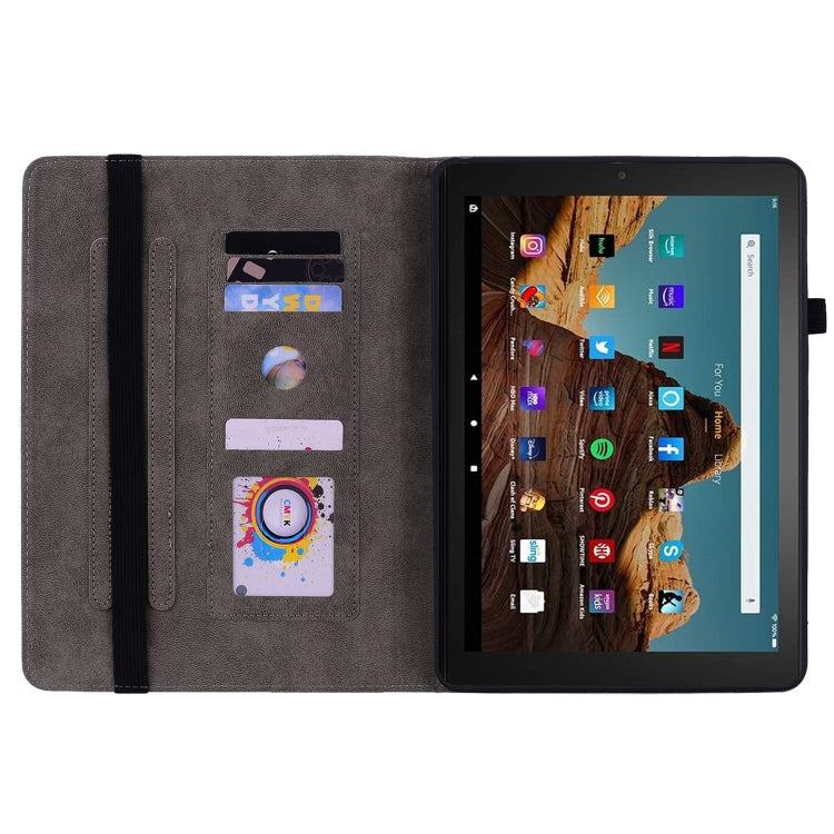 For Amazon Fire HD 10 2023 Butterfly Rose Embossed Leather Tablet Case(Pink) - Amazon by PMC TechLife | Online Shopping South Africa | PMC TechLife | Buy Now Pay Later Mobicred