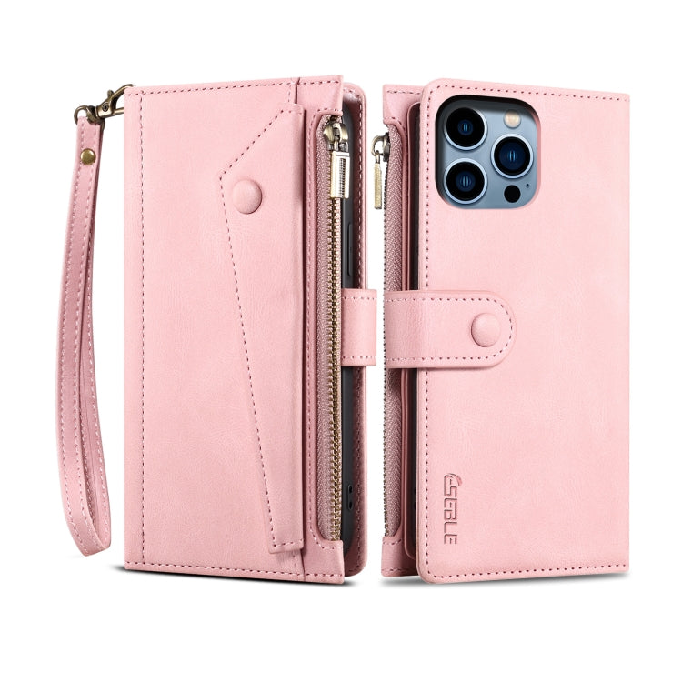 For iPhone 16 Pro Max ESEBLE Retro Frosted RFID Flip Leather Phone Case(Rose Gold) - iPhone 16 Pro Max Cases by ESEBLE | Online Shopping South Africa | PMC Jewellery | Buy Now Pay Later Mobicred