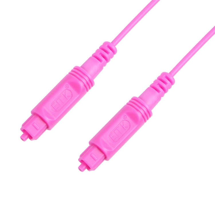 20m EMK OD2.2mm Digital Audio Optical Fiber Cable Plastic Speaker Balance Cable(Pink) - Audio Optical Cables by EMK | Online Shopping South Africa | PMC Jewellery | Buy Now Pay Later Mobicred