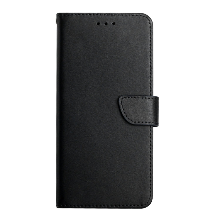 For Honor 90 HT02 Genuine Leather Fingerprint-proof Flip Phone Case(Black) - Honor Cases by PMC TechLife | Online Shopping South Africa | PMC TechLife | Buy Now Pay Later Mobicred