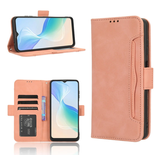 For Blackview Oscal C30 / C30 Pro Skin Feel Calf Texture Card Slots Leather Phone Case(Pink) - More Brand by PMC Jewellery | Online Shopping South Africa | PMC Jewellery