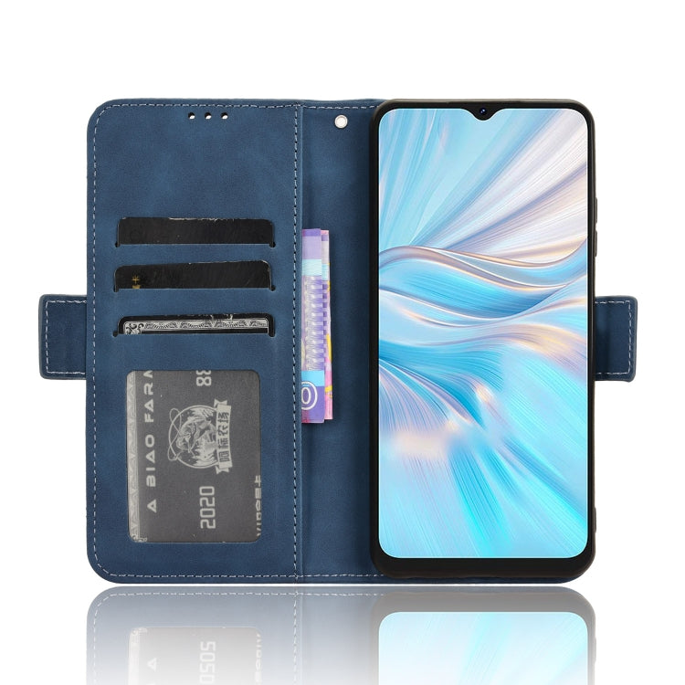 For Blackview Oscal C70 Skin Feel Calf Texture Card Slots Leather Phone Case(Blue) - More Brand by PMC Jewellery | Online Shopping South Africa | PMC Jewellery