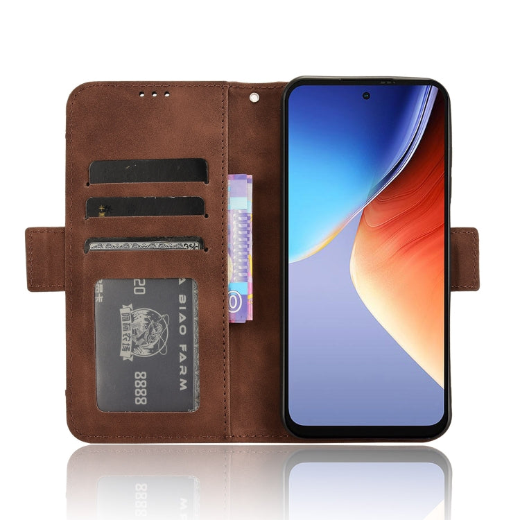 For Blackview A96 Skin Feel Calf Texture Card Slots Leather Phone Case(Brown) - More Brand by PMC Jewellery | Online Shopping South Africa | PMC Jewellery