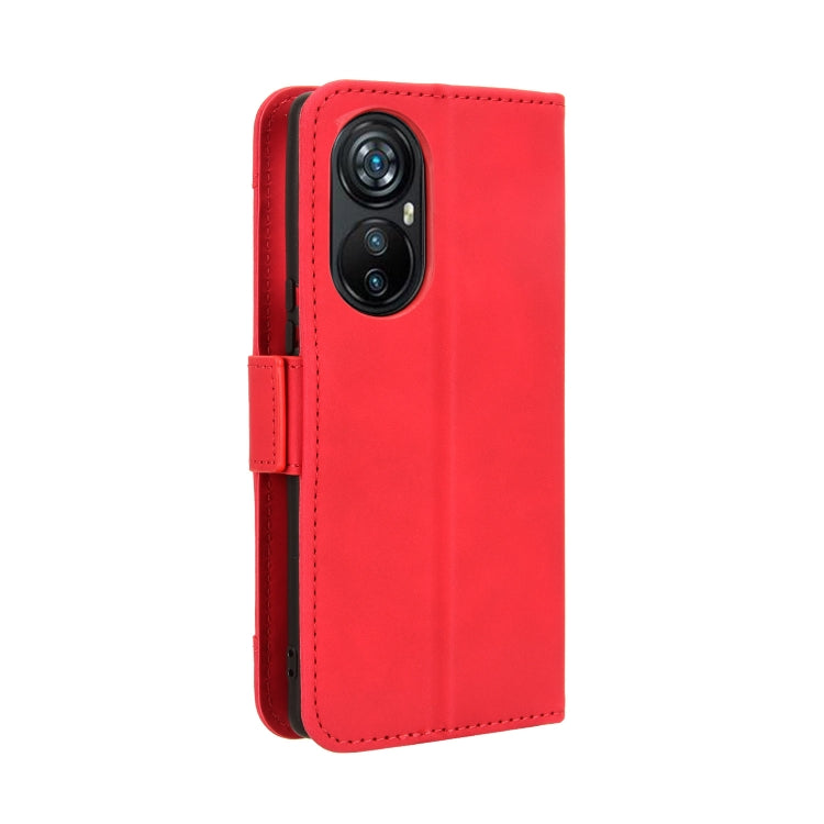 For Blackview A200 Pro Skin Feel Calf Texture Card Slots Leather Phone Case(Red) - More Brand by PMC Jewellery | Online Shopping South Africa | PMC Jewellery