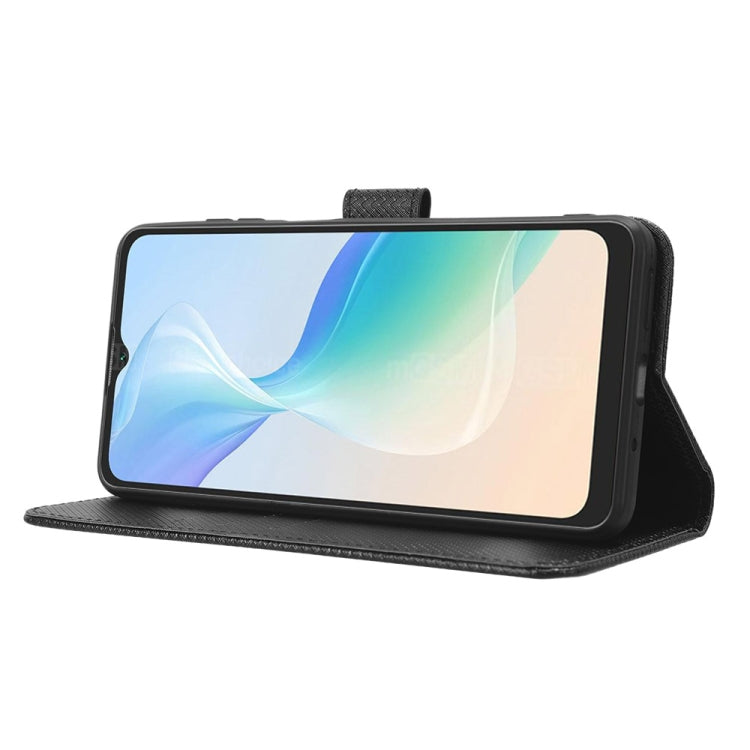 For Blackview Oscal C30 / C30 Pro Diamond Texture Leather Phone Case(Black) - free shipping - PMC TechLife - Order now!