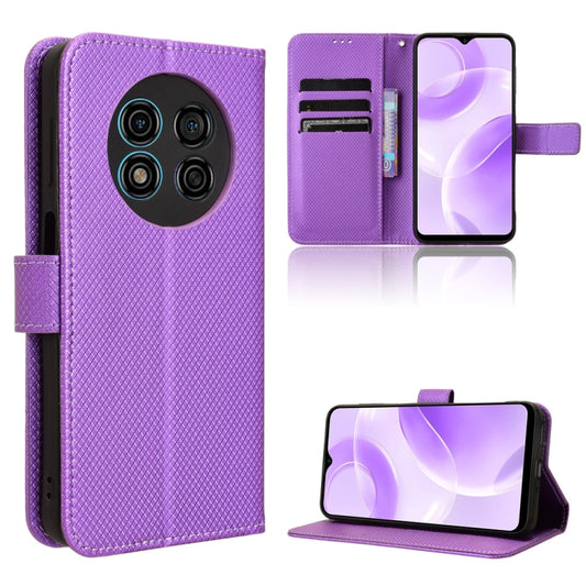 For Ulefone Note 15 Diamond Texture Leather Phone Case(Purple) - Ulefone Cases by PMC Jewellery | Online Shopping South Africa | PMC Jewellery | Buy Now Pay Later Mobicred