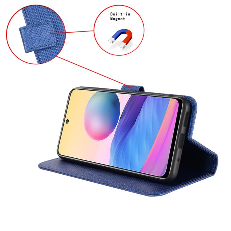 For Ulefone Note 20 Pro Diamond Texture Leather Phone Case(Blue) - Ulefone Cases by PMC TechLife | Online Shopping South Africa | PMC TechLife | Buy Now Pay Later Mobicred