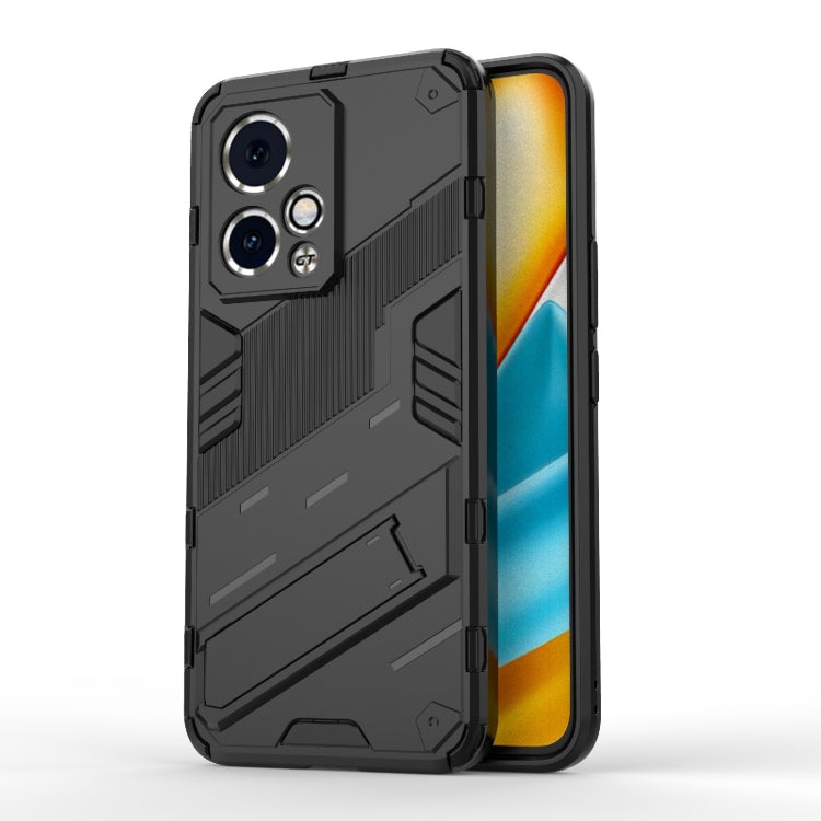 For Honor 90 GT 5G Punk Armor 2 in 1 PC + TPU Phone Case with Holder(Black) - Honor Cases by PMC Jewellery | Online Shopping South Africa | PMC Jewellery | Buy Now Pay Later Mobicred