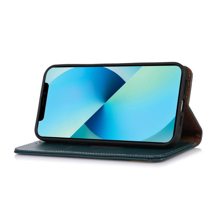 For Honor 100 Pro KHAZNEH Nappa Top Layer Cowhide Leather Phone Case(Green) - Honor Cases by PMC TechLife | Online Shopping South Africa | PMC TechLife | Buy Now Pay Later Mobicred