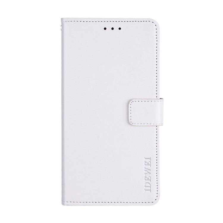 For Realme 11 Pro idewei Crazy Horse Texture Leather Phone Case with Holder(White) - Realme Cases by idewei | Online Shopping South Africa | PMC Jewellery | Buy Now Pay Later Mobicred