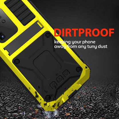 For Samsung Galaxy S20 Plus R-JUST Waterproof Shockproof Dustproof Metal + Silicone Protective Case(Yellow) - Galaxy Phone Cases by R-JUST | Online Shopping South Africa | PMC Jewellery | Buy Now Pay Later Mobicred