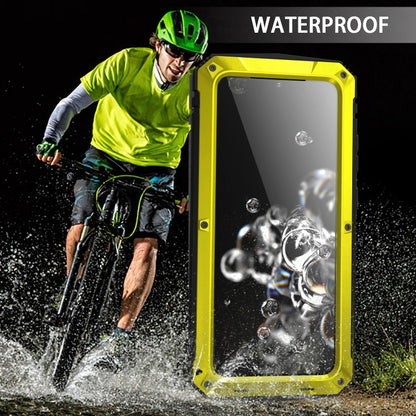 For Samsung Galaxy S20 Ultra R-JUST Waterproof Shockproof Dustproof Metal + Silicone Protective Case(Yellow) - Galaxy Phone Cases by R-JUST | Online Shopping South Africa | PMC Jewellery