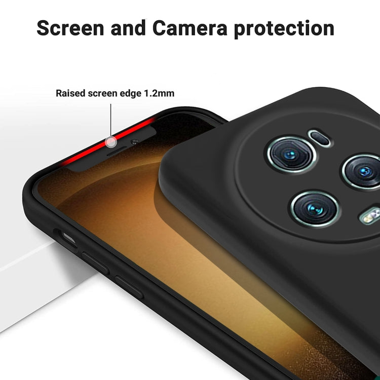 For Honor Magic5 Pro Solid Color Liquid Silicone Dropproof Full Coverage Phone Case(Black) - Honor Cases by PMC TechLife | Online Shopping South Africa | PMC TechLife | Buy Now Pay Later Mobicred