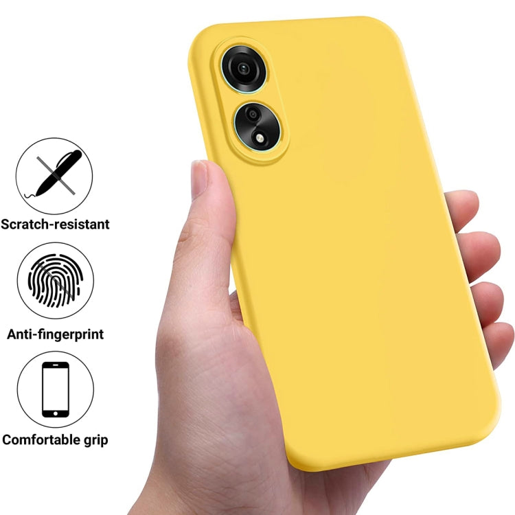 For Honor X5 Plus Solid Color Liquid Silicone Dropproof Full Coverage Phone Case(Yellow) - Honor Cases by PMC TechLife | Online Shopping South Africa | PMC TechLife | Buy Now Pay Later Mobicred