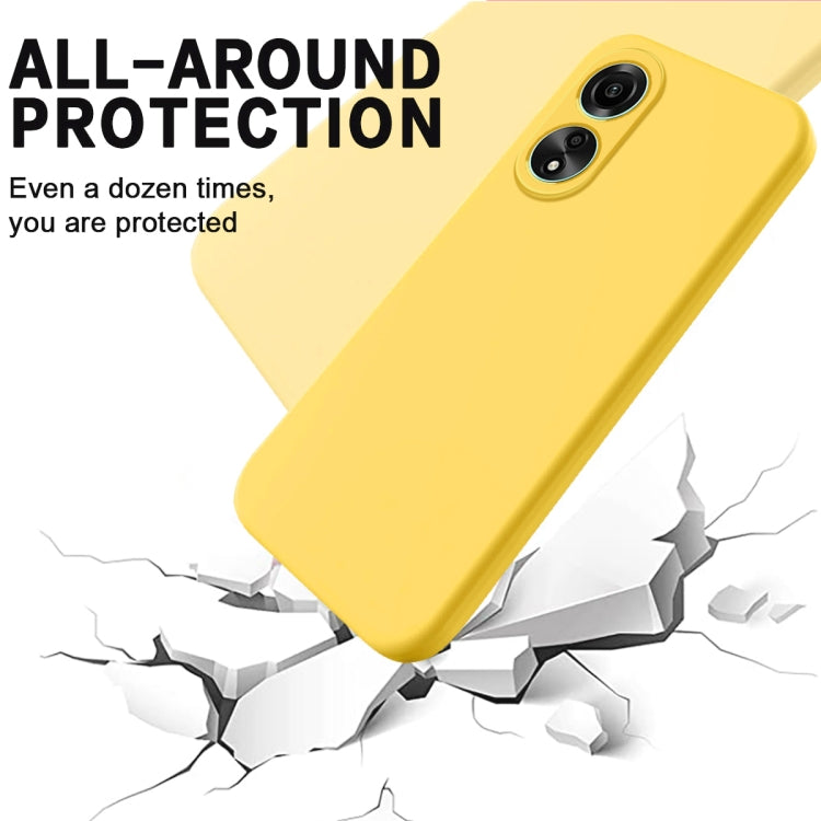 For Honor X5 Plus Solid Color Liquid Silicone Dropproof Full Coverage Phone Case(Yellow) - Honor Cases by PMC TechLife | Online Shopping South Africa | PMC TechLife | Buy Now Pay Later Mobicred