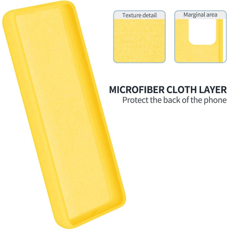 For Honor X5 Plus Solid Color Liquid Silicone Dropproof Full Coverage Phone Case(Yellow) - Honor Cases by PMC TechLife | Online Shopping South Africa | PMC TechLife | Buy Now Pay Later Mobicred