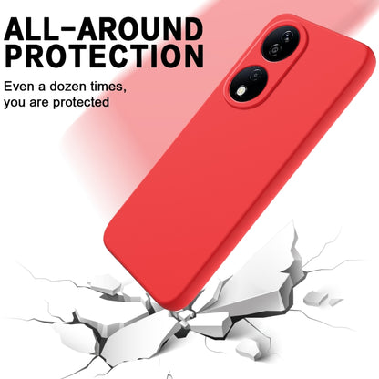 For Honor 90 Smart Pure Color Liquid Silicone Shockproof Phone Case(Red) - Honor Cases by PMC Jewellery | Online Shopping South Africa | PMC Jewellery | Buy Now Pay Later Mobicred