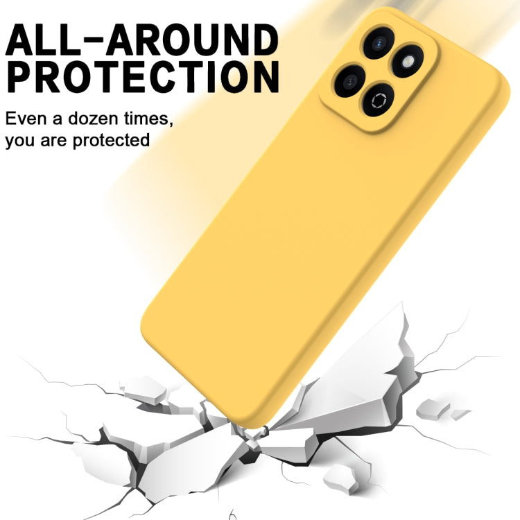 For Honor 200 Smart Solid Color Liquid Silicone Dropproof Full Coverage Phone Case(Yellow) - free shipping - PMC TechLife - Order now!