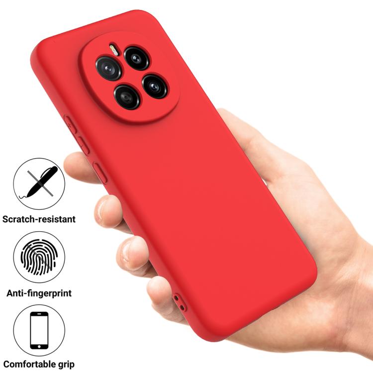 For Honor Magic7 Solid Color Liquid Silicone Dropproof Full Coverage Phone Case(Red) - free shipping - PMC TechLife - Order now!