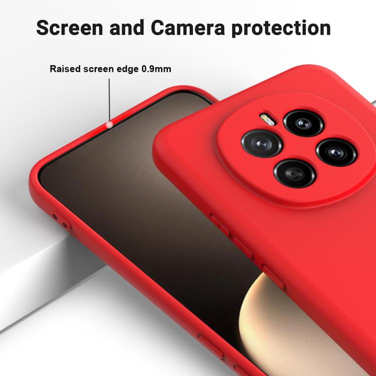 For Honor Magic7 Solid Color Liquid Silicone Dropproof Full Coverage Phone Case(Red) - free shipping - PMC TechLife - Order now!