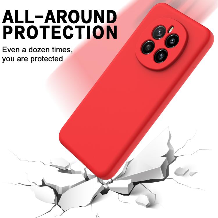 For Honor Magic7 Solid Color Liquid Silicone Dropproof Full Coverage Phone Case(Red) - free shipping - PMC TechLife - Order now!
