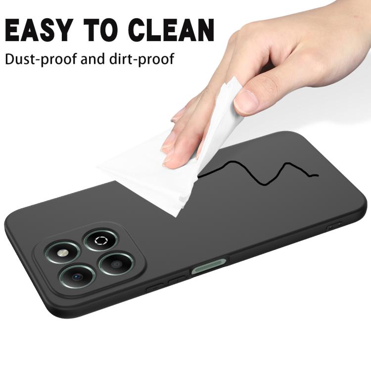For Honor X6c 4G Solid Color Liquid Silicone Dropproof Full Coverage Phone Case(Black) - free shipping - PMC TechLife - Order now!