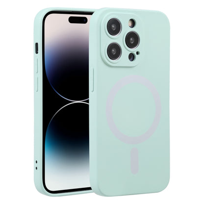 For iPhone 15 Pro Liquid Silicone Magsafe Phone Case(Light Cyan) - iPhone 15 Pro Cases by PMC Jewellery | Online Shopping South Africa | PMC Jewellery