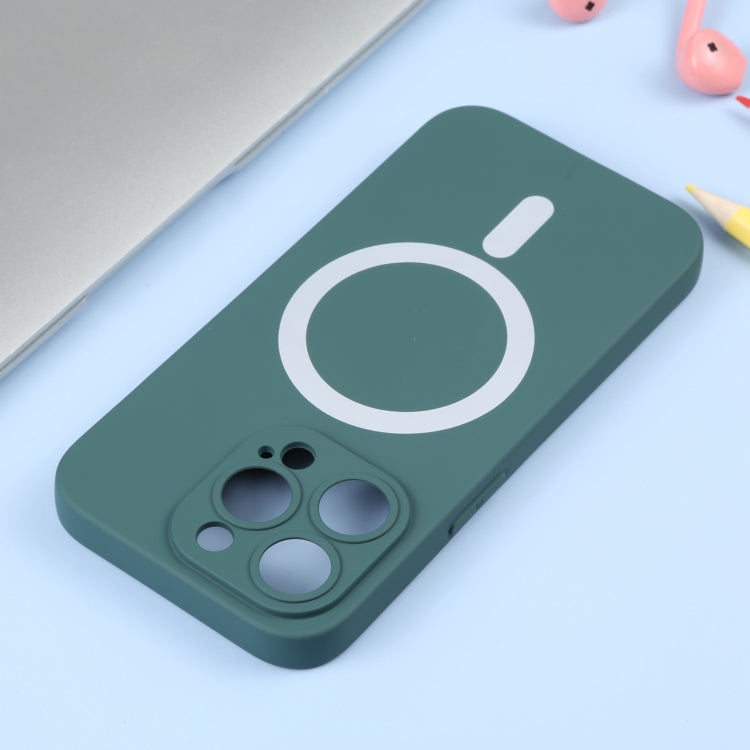 For iPhone 16 Pro Max Liquid Silicone Magsafe Phone Case(Dark Green) - free shipping - PMC Jewellery - Order now!