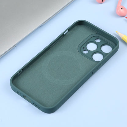 For iPhone 16 Liquid Silicone Magsafe Phone Case(Dark Green) - iPhone 16 Cases by PMC Jewellery | Online Shopping South Africa | PMC Jewellery | Buy Now Pay Later Mobicred