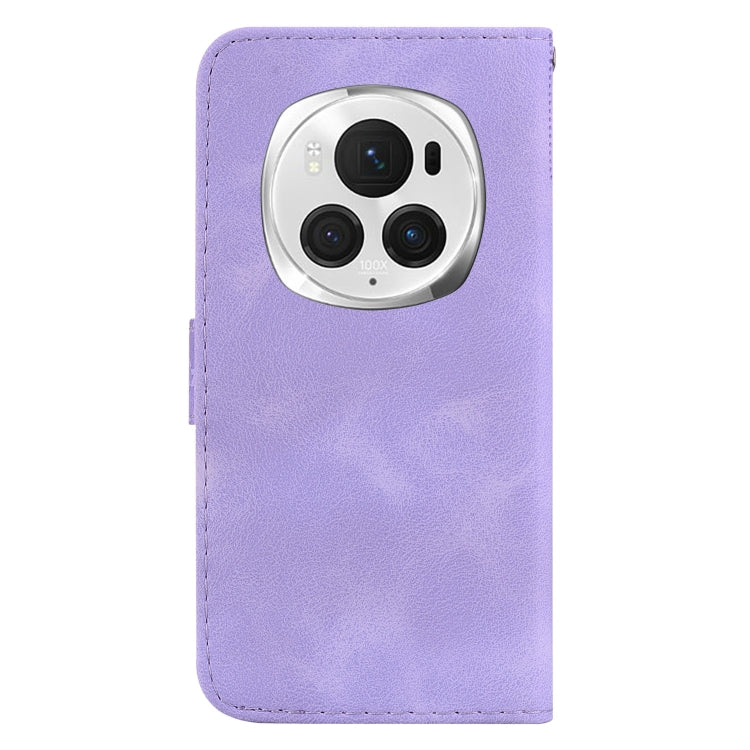 For Honor Magic6 Pro Seven-shaped Embossed Leather Phone Case(Purple) - Honor Cases by PMC Jewellery | Online Shopping South Africa | PMC Jewellery | Buy Now Pay Later Mobicred