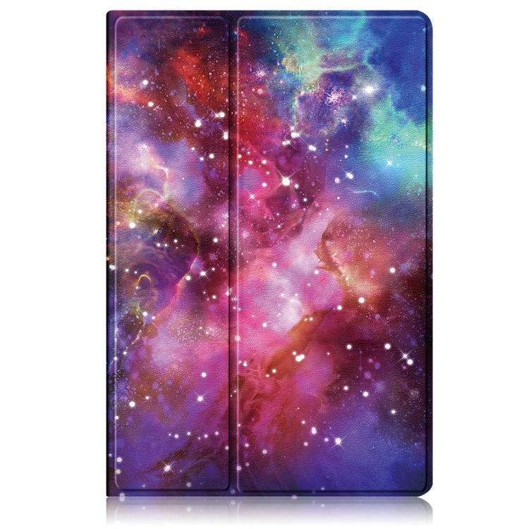 For Samsung Galaxy Tab S9+ 360 Rotation Stand Painted Smart Leather Tablet Case(Milky Way) - Galaxy Tab S9+ Cases by PMC Jewellery | Online Shopping South Africa | PMC Jewellery | Buy Now Pay Later Mobicred