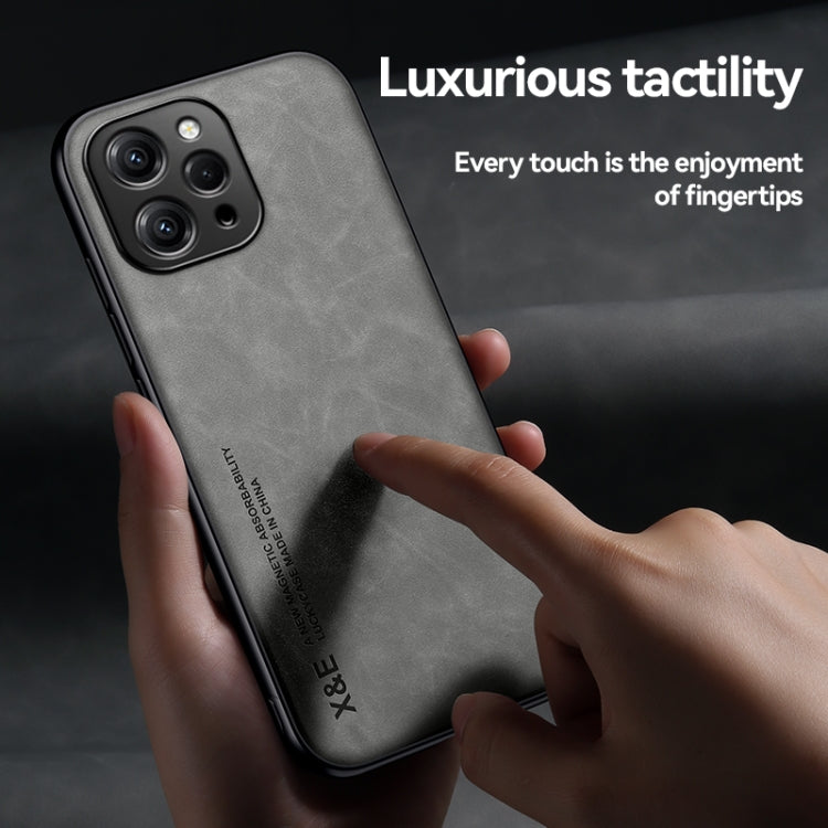 For Xiaomi 14 Ultra Skin Feel Magnetic Leather Back Phone Case(Dark Grey) - 14 Ultra Cases by PMC Jewellery | Online Shopping South Africa | PMC Jewellery | Buy Now Pay Later Mobicred