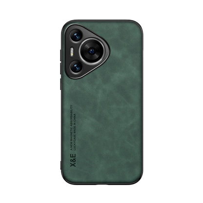 For Huawei Pura 70 Skin Feel Magnetic Leather Back Phone Case(Green) - Huawei Cases by PMC Jewellery | Online Shopping South Africa | PMC Jewellery | Buy Now Pay Later Mobicred