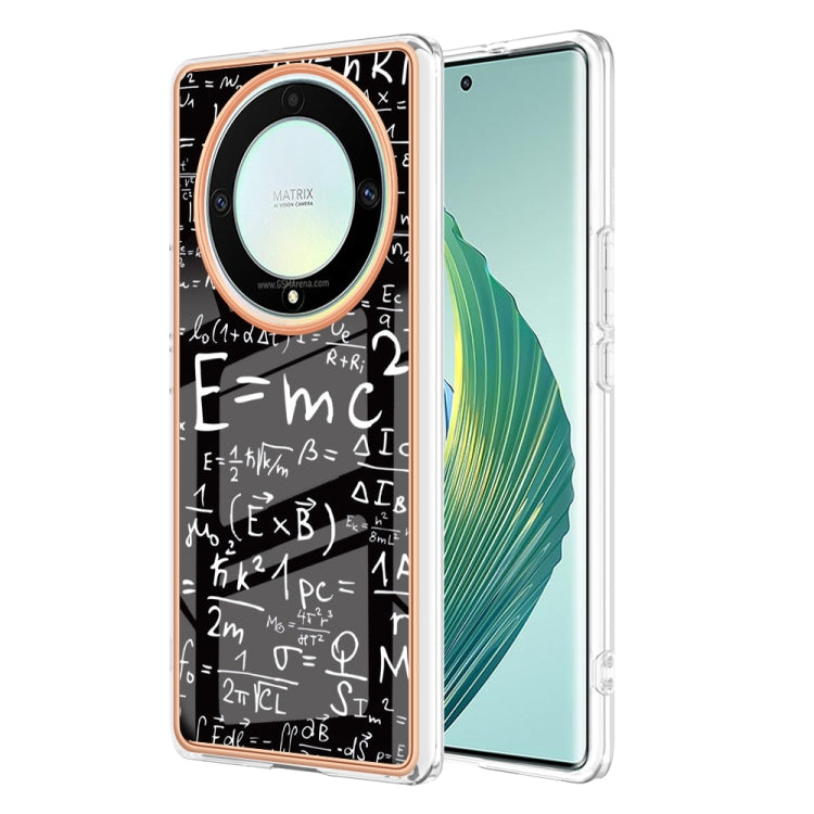 For Honor X9a / Magic5 Lite Electroplating Marble Dual-side IMD Phone Case(Equation) - Honor Cases by PMC TechLife | Online Shopping South Africa | PMC TechLife | Buy Now Pay Later Mobicred