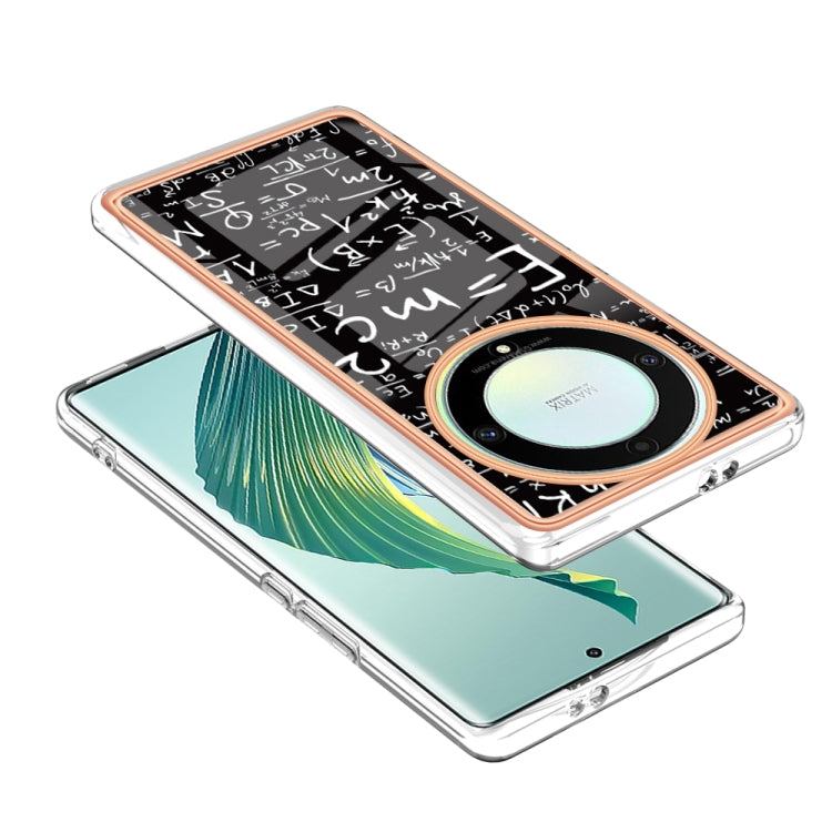 For Honor X9a / Magic5 Lite Electroplating Marble Dual-side IMD Phone Case(Equation) - Honor Cases by PMC TechLife | Online Shopping South Africa | PMC TechLife | Buy Now Pay Later Mobicred