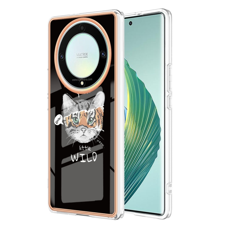 For Honor X9a / Magic5 Lite Electroplating Marble Dual-side IMD Phone Case(Natural Growth) - Honor Cases by PMC TechLife | Online Shopping South Africa | PMC TechLife | Buy Now Pay Later Mobicred
