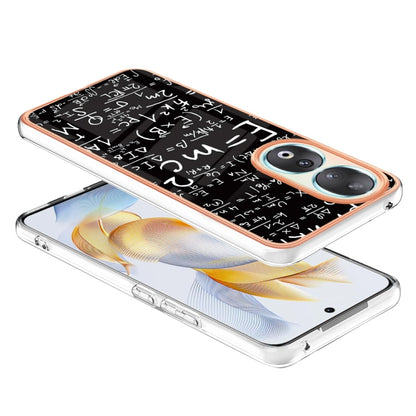 For Honor 90 5G Electroplating Marble Dual-side IMD Phone Case(Equation) - Honor Cases by PMC Jewellery | Online Shopping South Africa | PMC Jewellery | Buy Now Pay Later Mobicred