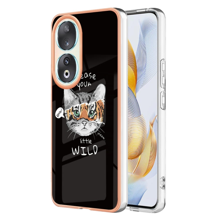 For Honor 90 5G Electroplating Marble Dual-side IMD Phone Case(Natural Growth) - Honor Cases by PMC Jewellery | Online Shopping South Africa | PMC Jewellery | Buy Now Pay Later Mobicred