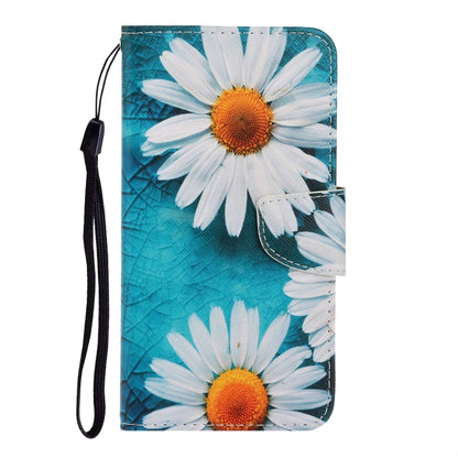 For iPhone 16 3D Colored Drawing Flip Leather Phone Case(Daisy) - iPhone 16 Cases by PMC Jewellery | Online Shopping South Africa | PMC Jewellery | Buy Now Pay Later Mobicred